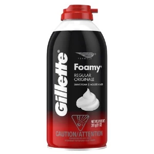 GS11R, Gillette Foamy Shaving Cream 11oz Regular, 47400-24040