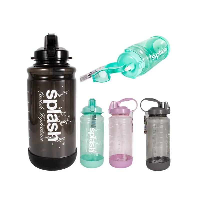 Splash Water Bottle 64oz w/ Silicone Bottom