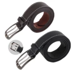 91045, JM Belt 2 Pin Buckle Side Stitch, 191554910454