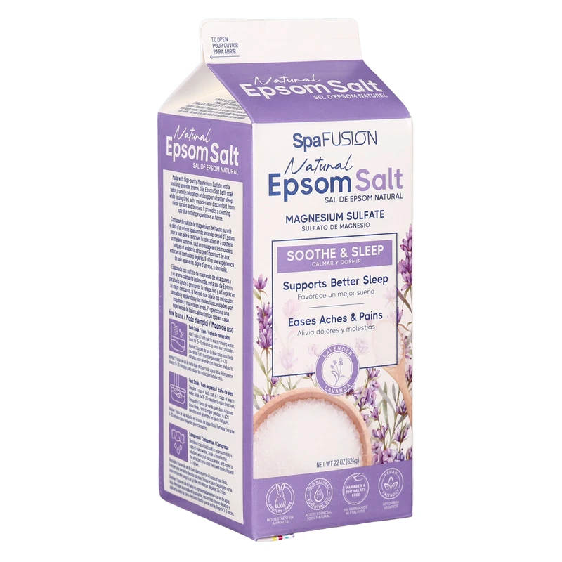 Spa Fusion Epsom Salt 22oz Box Lavender