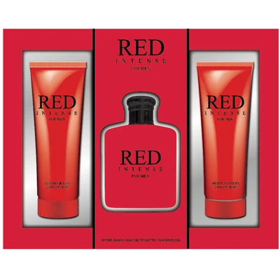 88560, Men's 3pcs Set Red Intense 80ml/2.8fl.ozAfter Shave+50ml/1.0fl.ozEDT+80ml/2.8fl.ozShower Gel, 191554885608