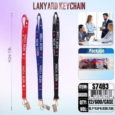 S7483, Lanyard NewYork Skyline, 887257374838