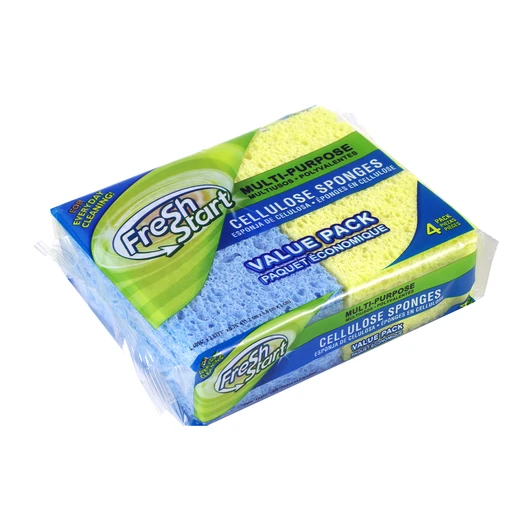 32224, Fresh Start Cellulose Sponges 4PK, 191554322240