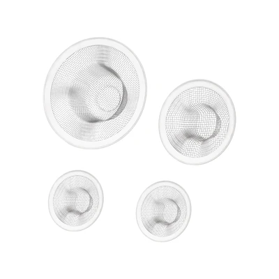42100, Ideal Kitchen Sink Strainers Stainless Steel 4PK, 191554421004
