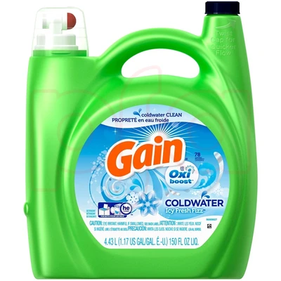 GL163UOCW, Gain Liquid 163oz Ultra Oxi CW icy Fresh, 030772086513