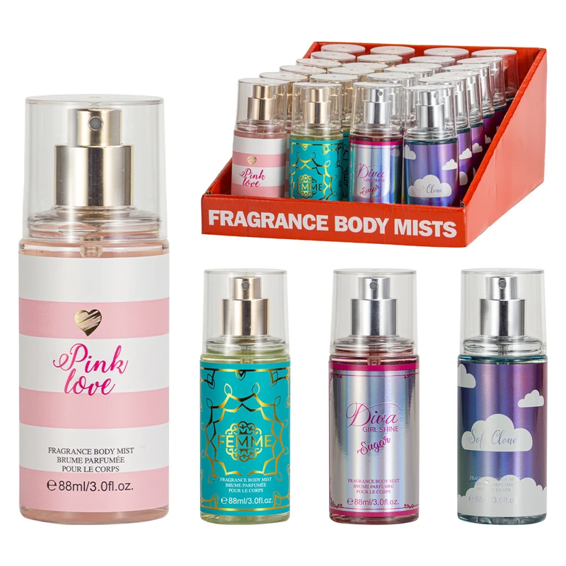 Women's Fragrance Body Mists 24Set Display 3.0fl.oz/88ml