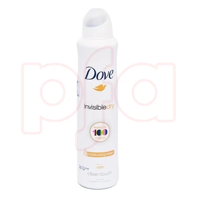 DBS250ID-24, Dove Body Spray 250ml Invisible Dry, 8901030599064