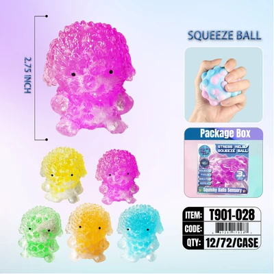 T901-028, SQUEEZE BALL 2.7 Assorted PDQ, 887257170287