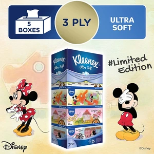 KT90D, Kleenex Tissue 3 Ply 90SH 5PK Disney, 8888336028491