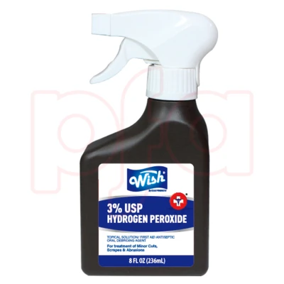 61306, Wish Hydrogen Peroxide Spray 8oz 3%, 191554613065