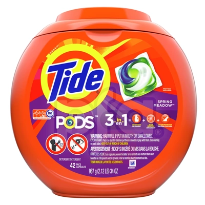 TDPD42SM, Tide Laundry Pods 42Count Spring Meadow, 037000009924