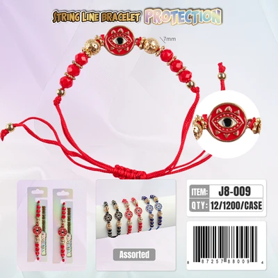 J8-009, String Line Protection Bracelet, 887257880094