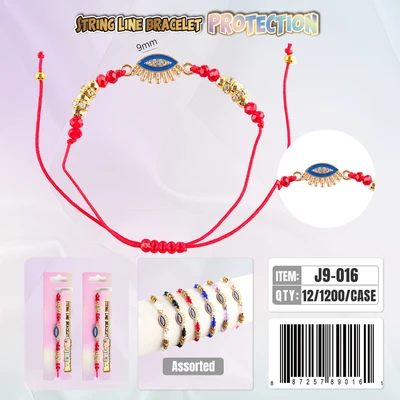 J9-016, String Line Protection Bracelet, 887257890161
