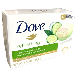 DS135FT, Dove Soap Bar 135g 4.75oz Refreshing (Cucumber & Green Tea), 7501056371821