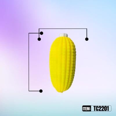 TC2201, Crunchy Squishy Corn  4.5" x 1.97' Pvc/Dp, 887258042019