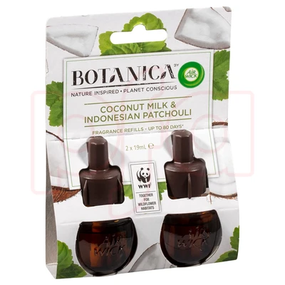 AWO2-CMIP, Air Wick Oil Refill 19mL 2 Pack Coconut Milk & Indonesian Patchouli, 9300701068844
