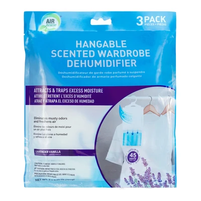60162, Air Fusion Moisture Absorber + Odor Eliminator Lavender Vanilla 3Pack*6.35OZ, 191554601628