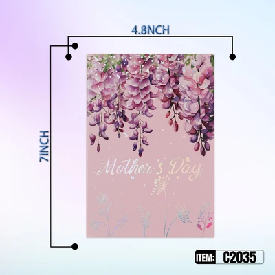 C2035, Mother's Day Premium  Greeting Card  4.7"x6.7", 887257920356