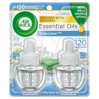 AWO2CRL, Air Wick Oil 2Pack Crisp Linen, 062338904955