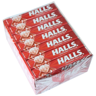 HALLS9F, Halls 9pc Strawberry (Imported)