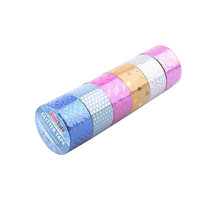 XtraTuff Glitter Tape 10 Yards Assorted Design