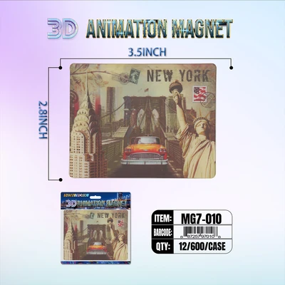 MG7-010, New York 3D Animation Magnet MG7-Series, 887257970108
