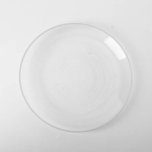 HXP-10CS, 10" plate clear+silver stamp