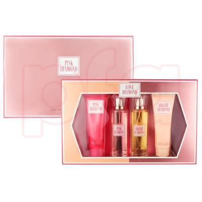 88432, Women's 4pcs Set  PINK DIAMOND 4.1fl.oz/120ml×2 Body Lotion 3.4fl.oz/100ml×2 EDP, 191554884328