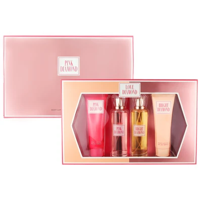 88432, Women's 4pcs Set  PINK DIAMOND 4.1fl.oz/120ml×2 Body Lotion 3.4fl.oz/100ml×2 EDP, 191554884328