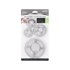 42100, Ideal Kitchen Sink Strainers Stainless Steel 4PK, 191554421004