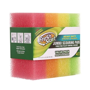 32210, Fresh Start Pads 4PK Jumbo Scour Heavy Duty, 191554322103