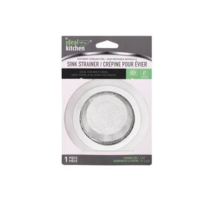 42101, Ideal Kitchen Stainless Steel Wide Rim Sink Strainer - Fine Mesh, 191554421011