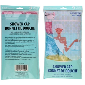 73100, Ideal Bath Shower Cap 9PK, 191554731004