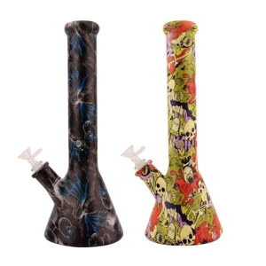 555, Glass Bong 35cm 14.5in Printed, 036882556991