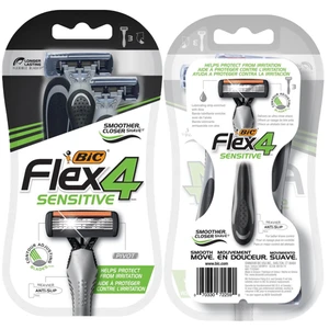 BFR4S, Bic Flex 4 Razors 3PK Sensitive