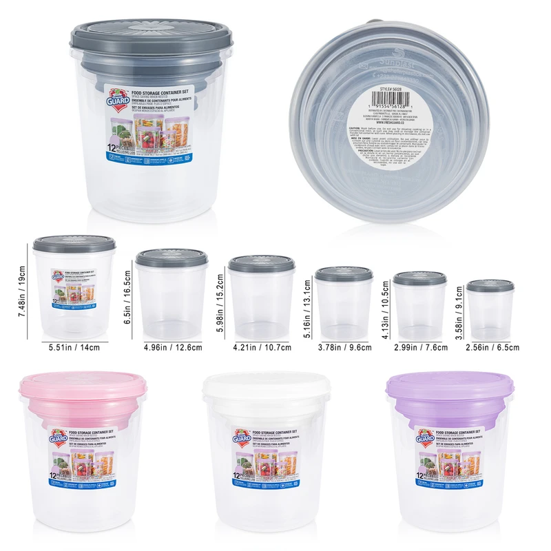 Fresh Guard Food Storage Container Set 6pcs