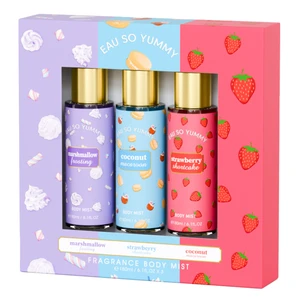 87235, EAU SO YUMMY 3PC BODY MIST SET  3*88ml/3fl.oz Marshmallow/Strawberry/Coconut, 191554872356
