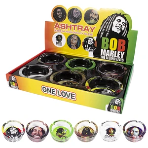 55660, Glass Ashtray Display BOB 10x3.8cm, 036882556601