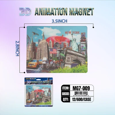 MG7-009, New York 3D Animation Magnet MG7-Series, 887257970092