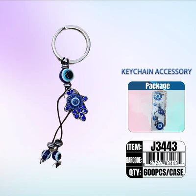 J3443, Evil Eye Key Chain, 887257834431