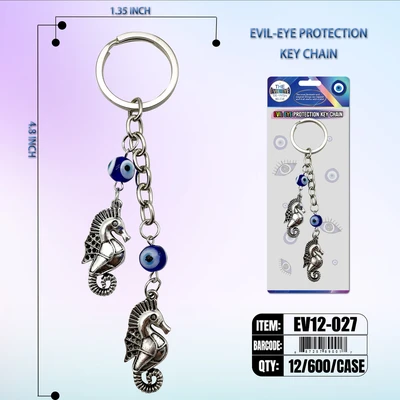 EV12-027, EVIL EYE KEY CHAIN PROTECTION, 887257890017