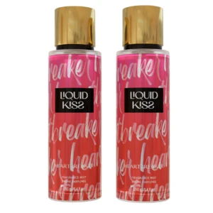 OD88604, LIQUID KISS Body Spray for Women 8.4oz HEARTBREAKER Scent Long-Lasting Fragrance Body Mist FHEARTBREAKER Fragrance, 191554886049
