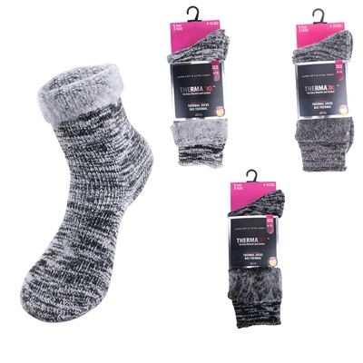 12201, Thermaxxx Winter Thermal Socks HD Marled Ladies, 191554122017