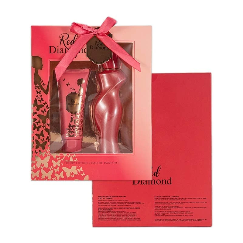 Women's 2pcs Set RED DIAMOND 2.8fl.oz EDP 2.8fl.oz Body Lotion