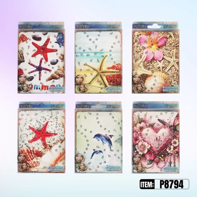P8794, Portable Flip Mirror OCEAN Assorted 6  24/DP