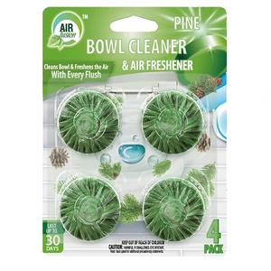 60114, Air Fusion Bowl Cleaner & Freshener 4pk Pine, 191554601147
