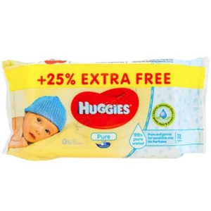 H72P, Huggies Wipes 72CT Pure, 5029053563732
