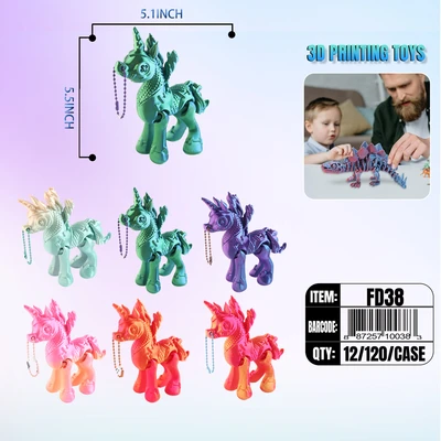 FD38, 3D Printed 5.1" Uncorn, 887257100383