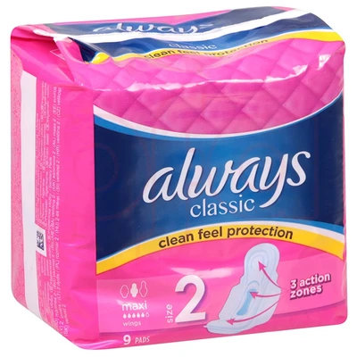 ACM9WS, Always Classic Maxi 9 Wings Sensitive, 4015400259480