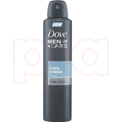 DBS250MCF-24, Dove Body Spray 250ml Men's + Care Cool Fresh, 8710908325823